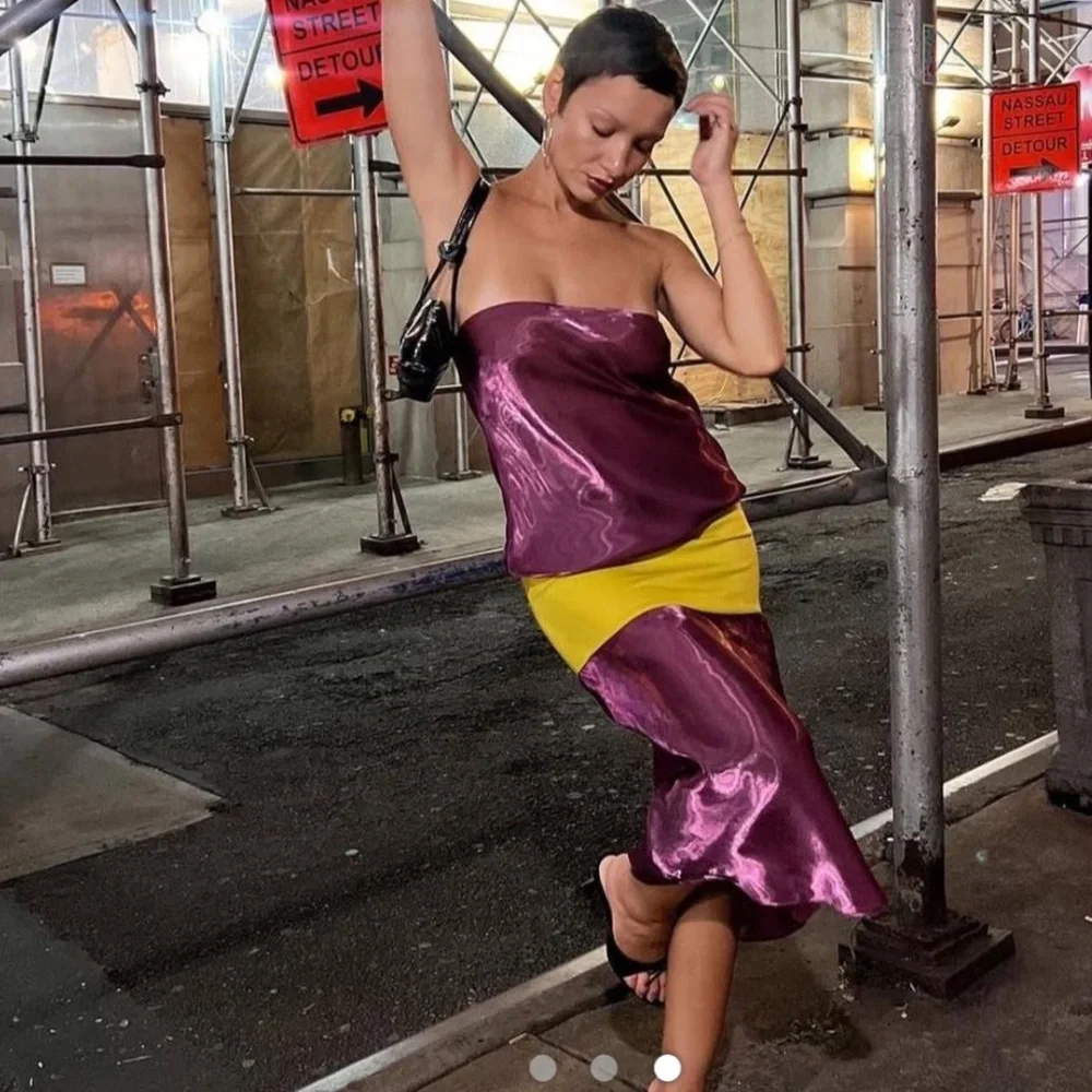 Mode Mischief Melt Panel Tube Top Dress - Picture 3 of 6